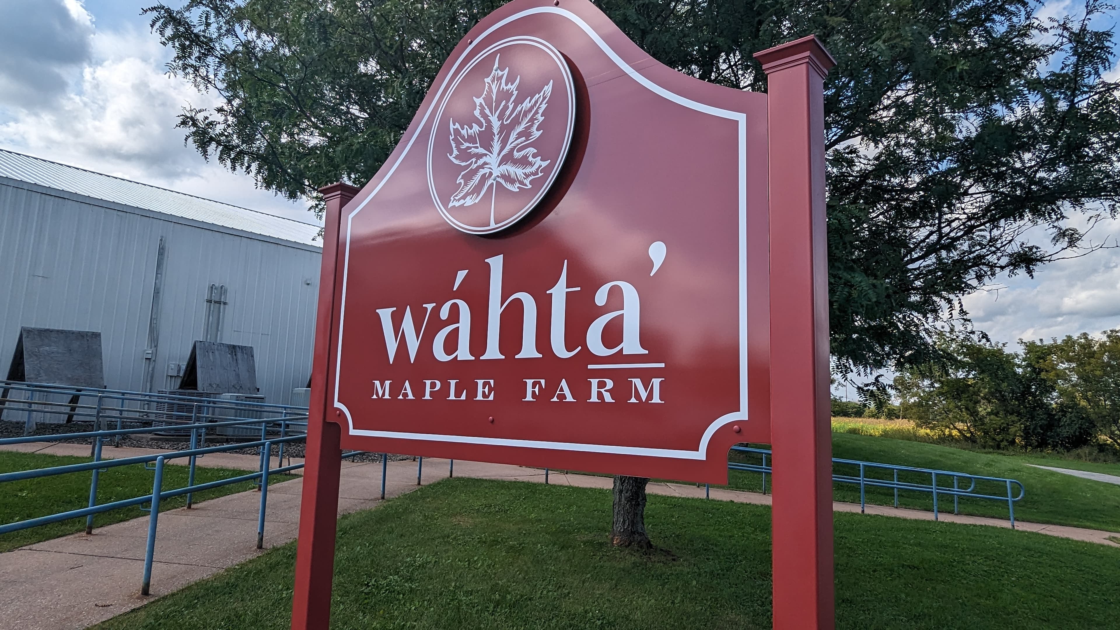 Wáhta’ Maple Farm Sign