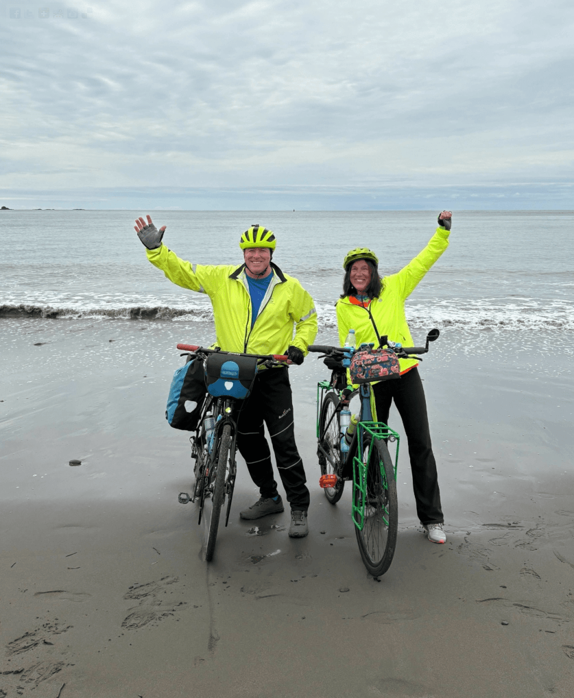 Over 109 days and 4,308 miles, she pedaled her bike and four panniers with her friend, Dan Mitchell, from a tiny coastal town to the boardwalk lights of Coney Island.