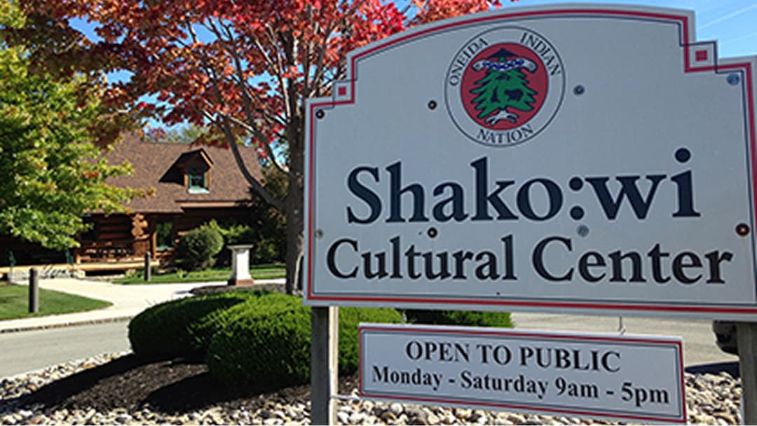 Shako:wi Cultural Center Sign