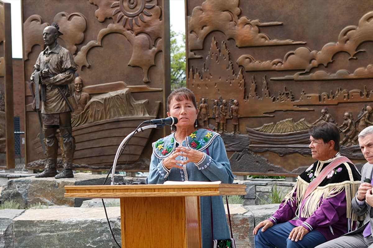 Photo of woman at podium