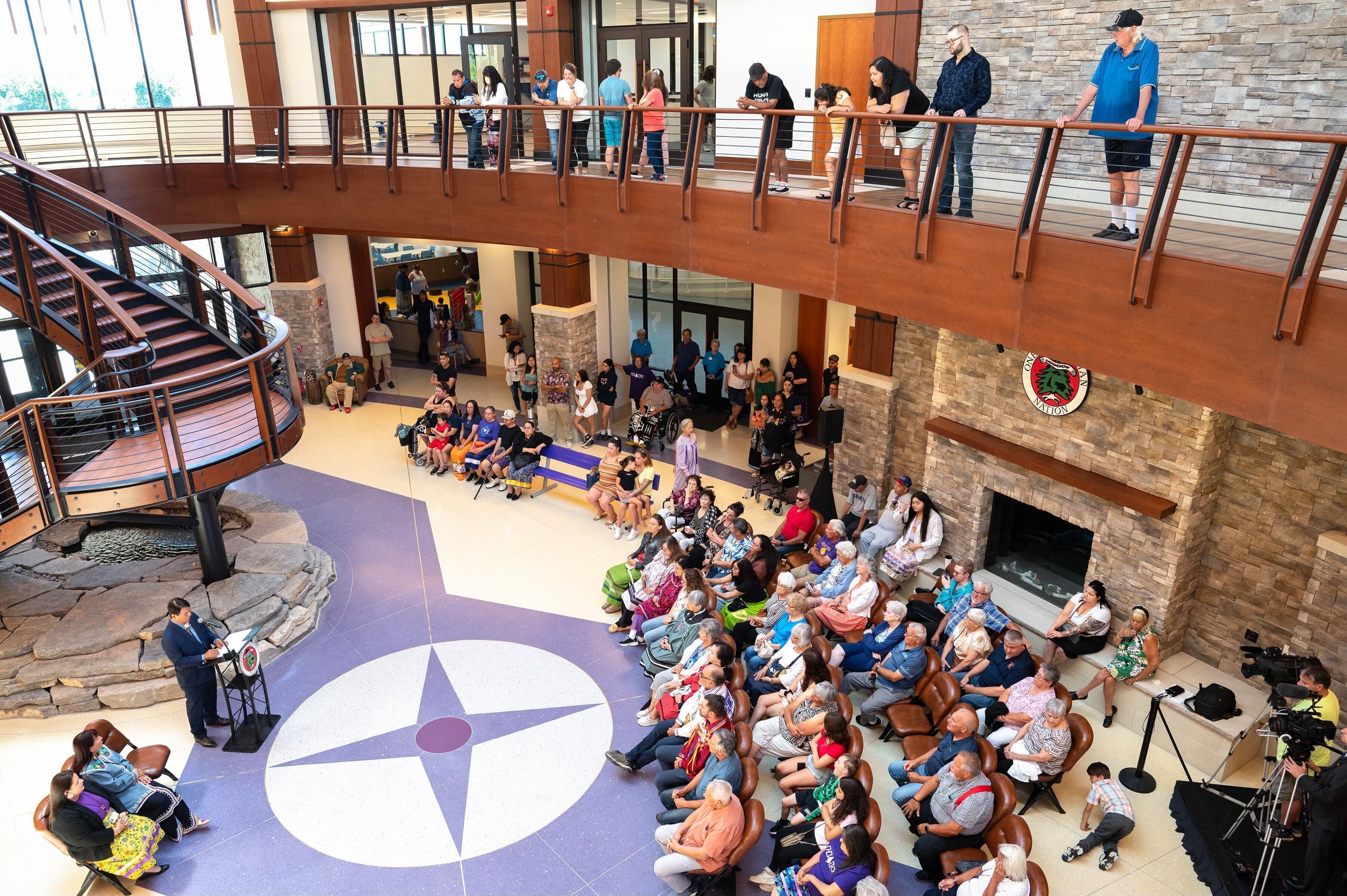 Cultural center-zoomed out people