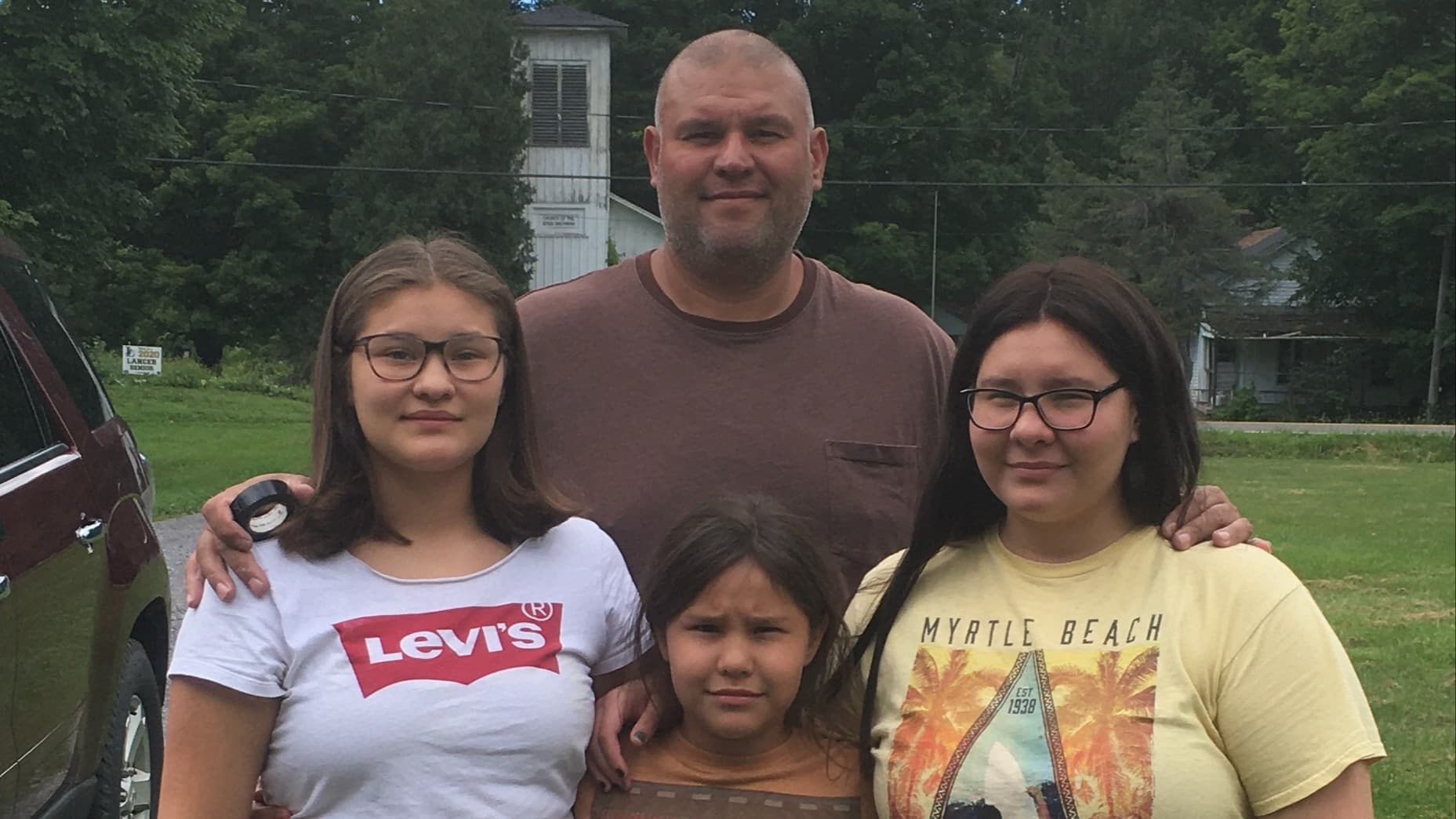Brandon Isaacs and family