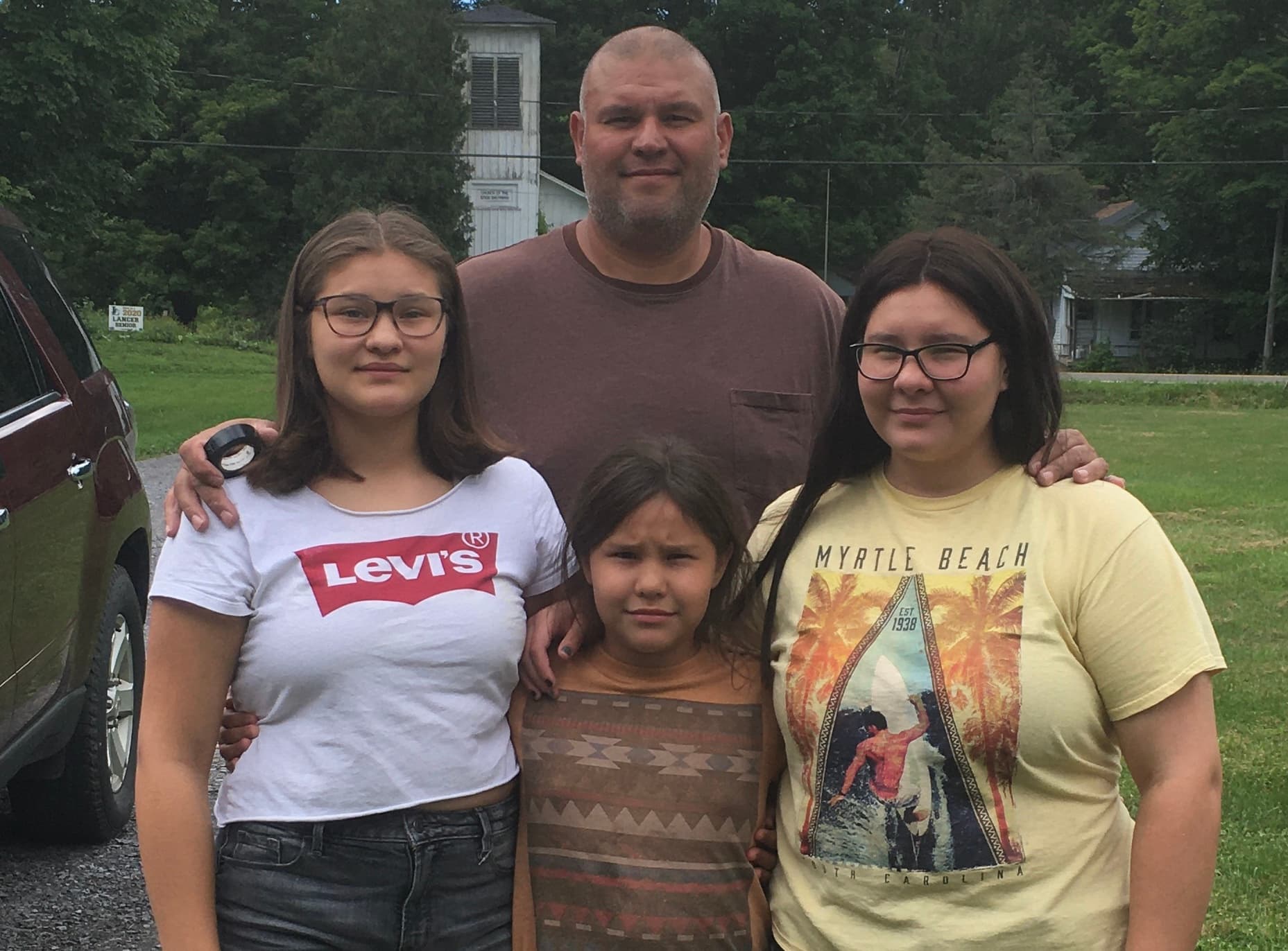 Brandon Isaacs and family