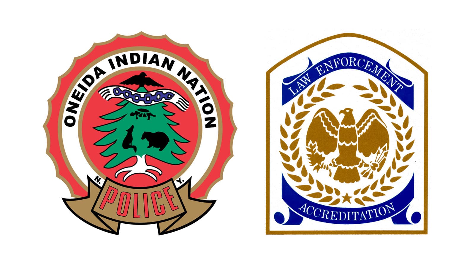 Oneida Indian nation Police and Law Enforcement Accreditation Logos